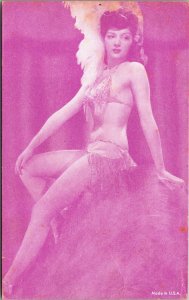 Arcade Card Postcard Risqué Sexy Pin Up Girl Dancer~139785 