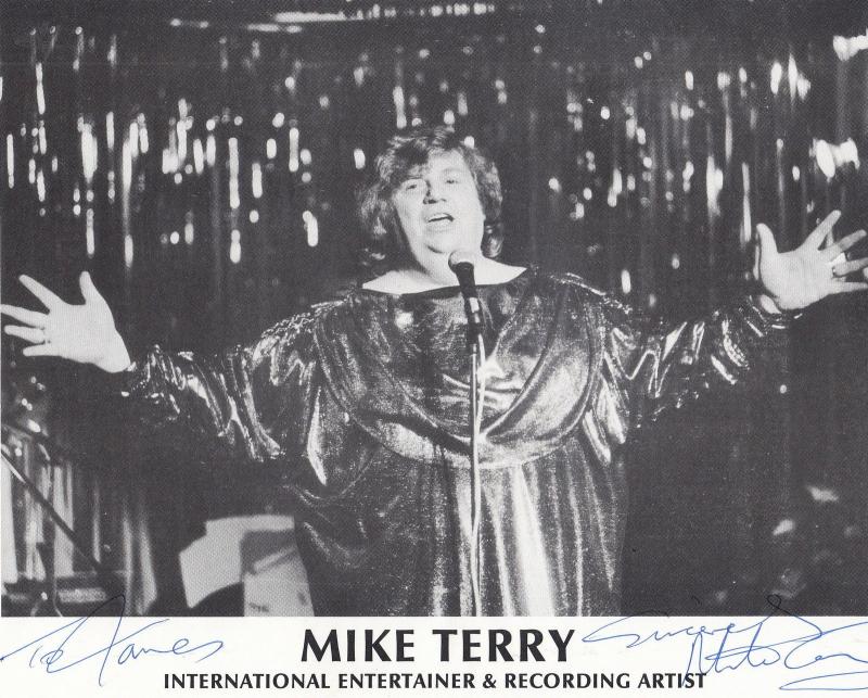 Mike Terry Singer Band Manager Early Career Official Large Hand Signed Photo