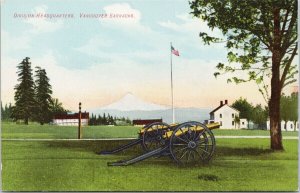 Vancouver WA Division Headquarters Barracks Army #1000 Portland Postcard E88