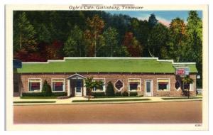 Mid-1900s Ogle's Cafe, Gatlinburg, TN Postcard