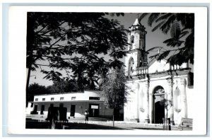 c1950's Parochial Church View San Blas Nayarit Mexico RPPC Photo Postcard