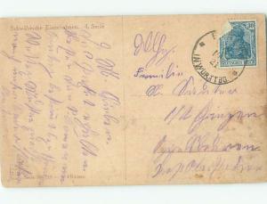 c1910 CHAOS AT TRAIN STATION IN FRIEDRICHSHAFEN GERMANY AB8575