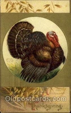 Artist Ellen Clapsaddle, Thanksgiving 1910 crease right bottom corner some co...