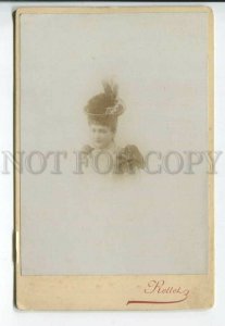 439750 FRANCE victorian era lovely lady hat Rellet Bourbonne-les-Bains cabinet