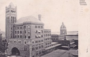 Union Station Toronto Stunning Overhead Old Postcard