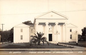 St Marin Parish Court House St Martinsville Louisiana RPPC real photo postcard