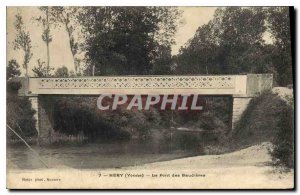 Postcard Old Hery (Yonne) The Bridge of Baudiere