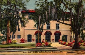 Florida Lakeland Harry S Mayhall Auditorium 1948 Curteich