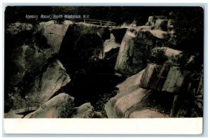 c1910 Agassiz Basin North Big Rocks Woodstock New Hampshire NH Vintage Postcard