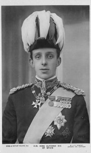C-1910 Royalty King Alfonso of Spain Downey #493 RPPC Photo Postcard 21-3468