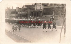 Military, Parade, RPPC