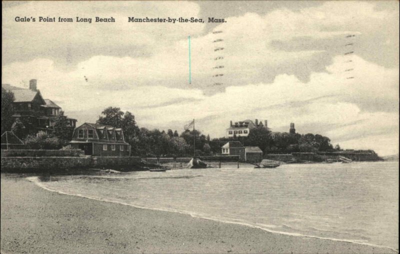 Manchester-by-the-Sea Massachusetts MA Gale's Point Vintage Postcard