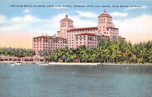 Biltmore Showing Fifth Avenue Shops - Palm Beach, Florida FL Postcard