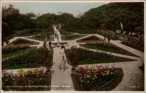 St Annes on Sea Lancashire Ashton Gardens 1900s-20s Real Photo Vintage Postcard