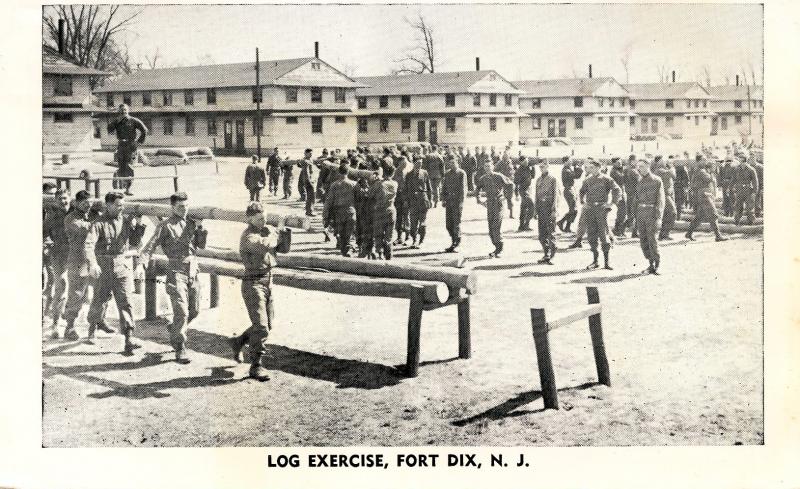 NJ - Fort Dix. Log Exercise (Military)