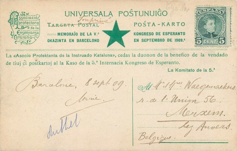 Spain Barcelona Esperanto Congress 1909