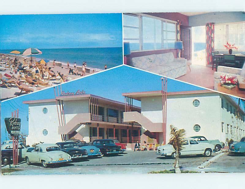 1950'S OLD Cars at Rodney Apartment Motel on Collins Avenue Miami Beach