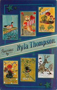 Set of 24 Postcards By Mouth artist Nyla Thompson Polio Patient 1950's