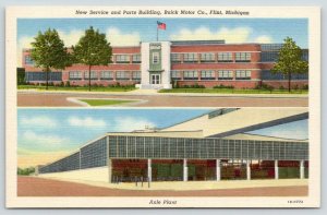 Flint MI ART DECO Bldgs~Buick Automobile Parts~Manufacturing Factory~1941 Linen 