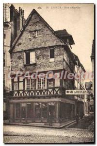 Old Postcard Lisieux Rue D'Ourille