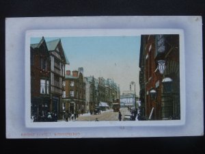 Cheshire WARRINGTON Bridge Street c1909 Postcard by Valentine 63903