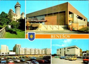 Benesov, Czech Republic CASTLE~SPORTS HALL~HVESDA DEPARTMENT STORE 4X6 Postcard