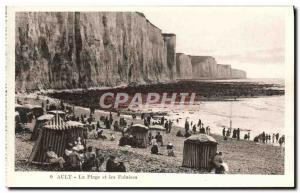 Old Postcard The Ault Beach and Cliffs