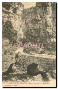 Old Postcard Ombleze Gorge Bridge Great Pissoire