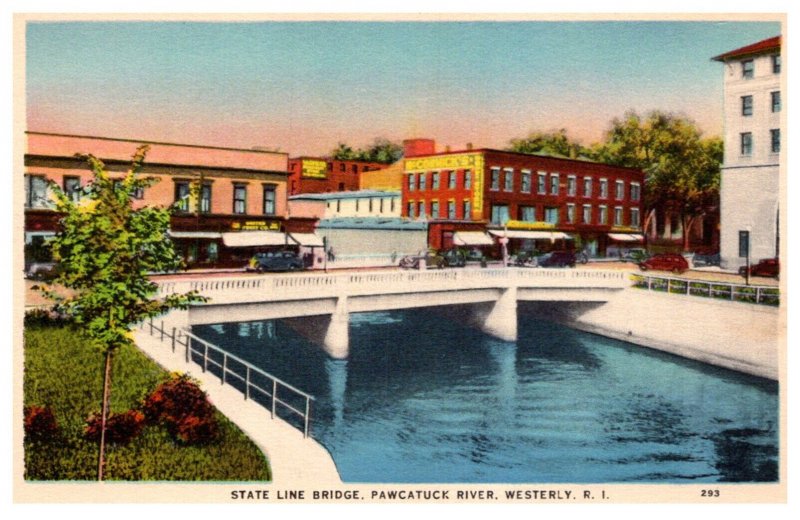 Rhode Island Westerly  State Line Bridge