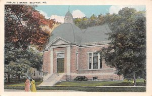 Public Library Belfast ME USA Postcard