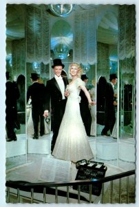 BUENA PARK, CA ~ Movieland Wax Museum FRED ASTAIRE GINGER ROGERS 4x6 Postcard