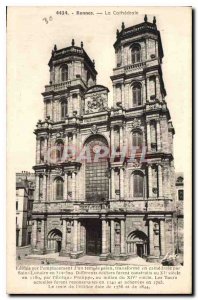 Postcard Old Rennes La Cathedrale