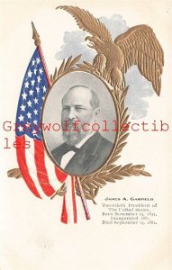 James A. Garfield, Twentieth American Flag, President, Embossed