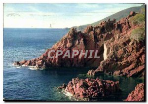 Modern Postcard The French Riviera cliffs of Esterel