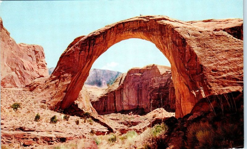 RAINBOW BRIDGE NATIONAL MONUMENT, UT Natural ARCH BRIDGE  c1950s   Postcard