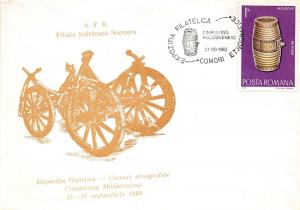 B3387 Entier Postaux Postal Cover Suceava Campulung Artisanat front/back scan