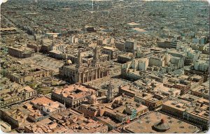 Air View Center City Guadalajara, Jal., Mexico Oversize GIANT Vintage Postcard