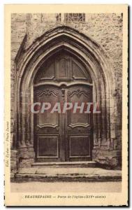 Beaurepaire - Gate of & # 39Eglise Old Postcard - air