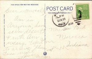 Vtg 1930s First Presbyterian Church Abilene Texas TX Linen Postcard
