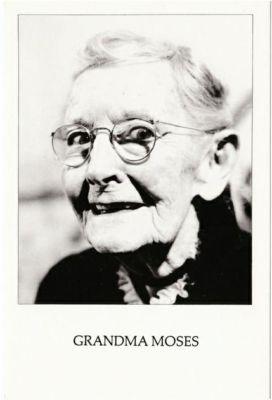 Grandma Moses in 1956 Postcard