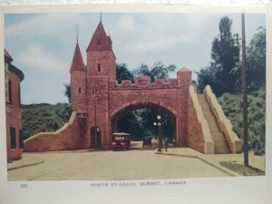 Postcard St. Louis Gate, Quebec City, Canada 