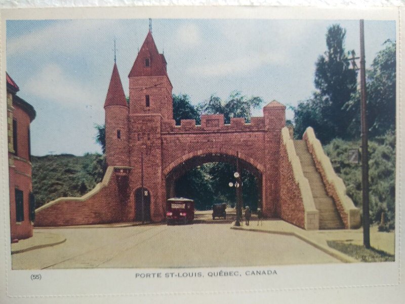 Postcard St. Louis Gate, Quebec City, Canada 
