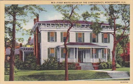 First White House House Of The Confederacy Montgomery Alabama 1943