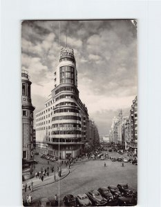 Postcard Capitol edifice J. Antonio Avenue Madrid Spain