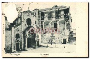Old Postcard Ventimiglia The Catedrale
