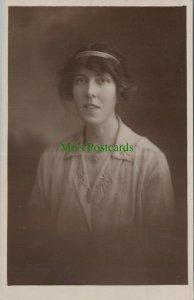 Ancestors Postcard - Fashion / Clothing - Real Photo Portrait of a Lady RS28388