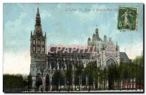 Old Postcard L & # 39Eglise St John Hertogenbosch Cocoa Blooker