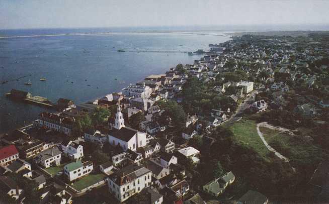 Aerial View of Provincetown MA, Cape Cod, Massachusetts