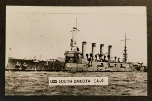 Mint VIntage Photo Postcard US Navy Armored Cruiser USS South Dakota ACR 9 CA 9