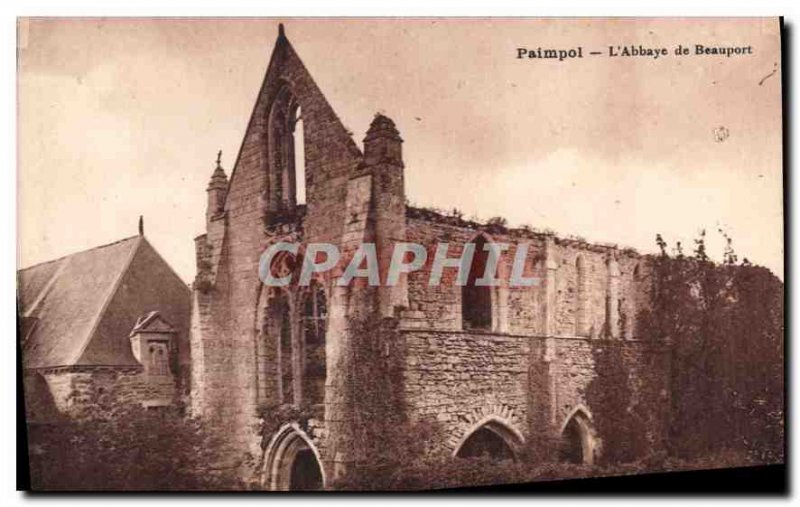 Postcard The Old Paimpol Beauport Abbey